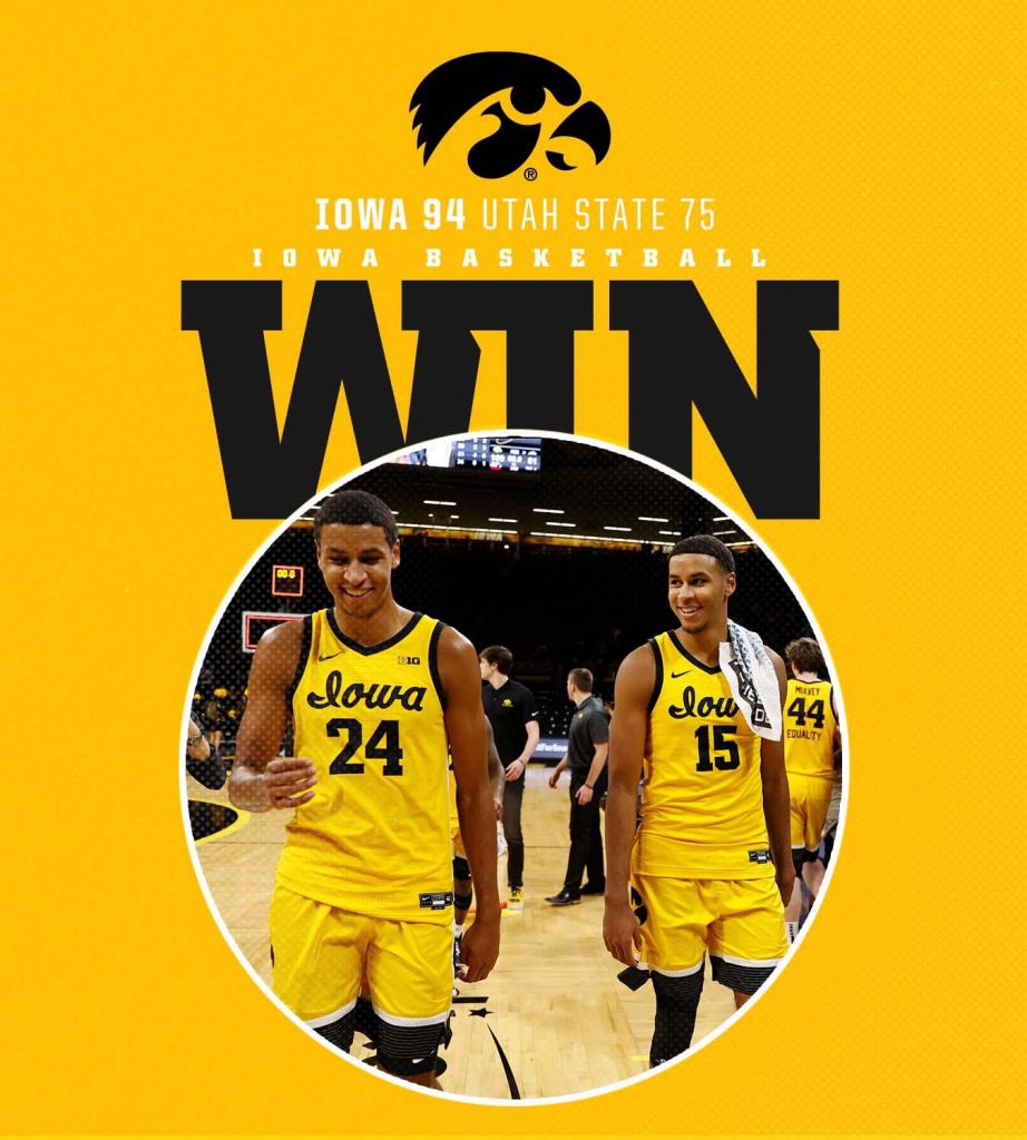 Murray twins combine for 52 points as Iowa crushes Utah State Hawk