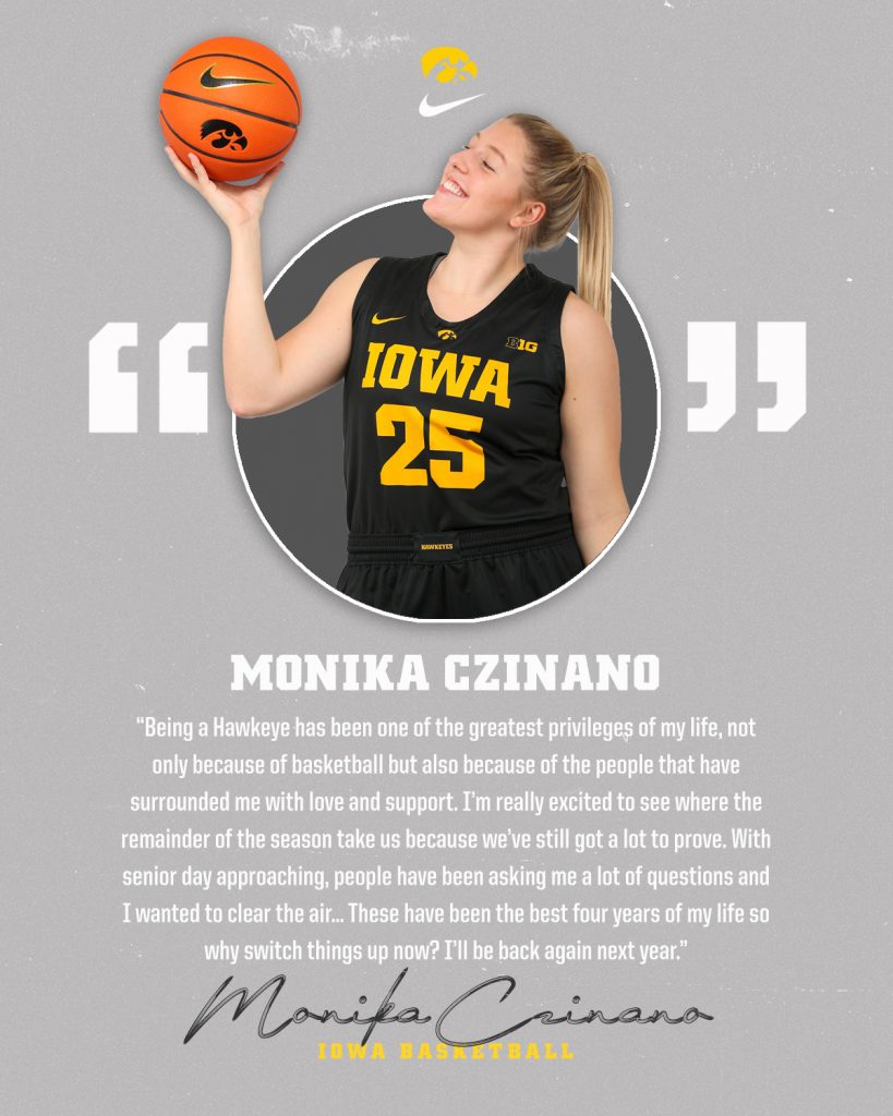 Iowa star Monika Czinano cut by Sparks amid WNBA roster crunch