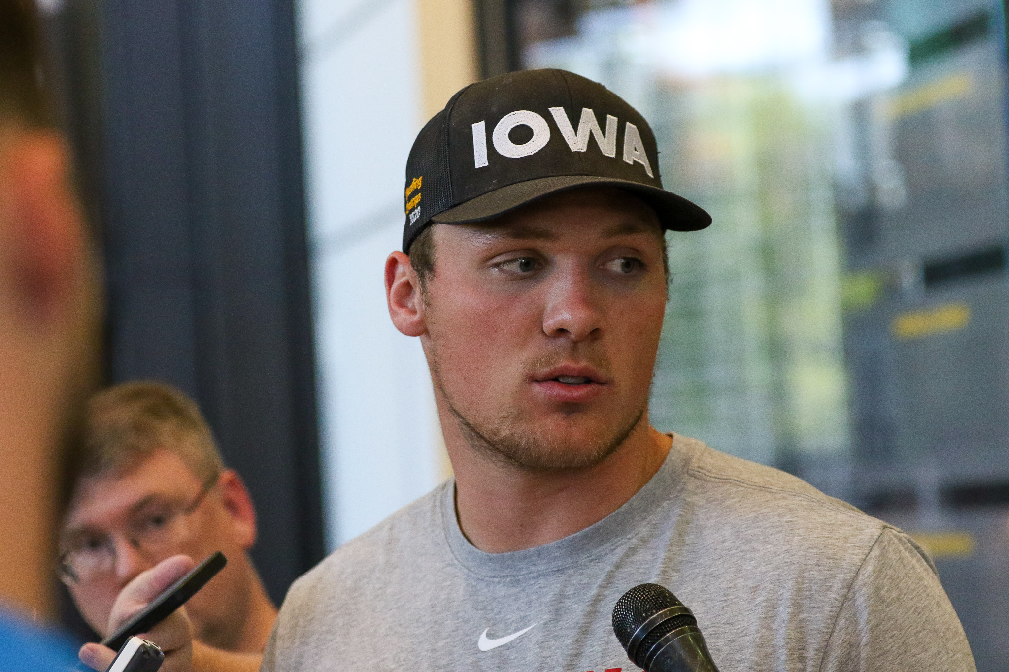 The Daily Iowan  Jack Campbell, Iowa's unconventionally tall