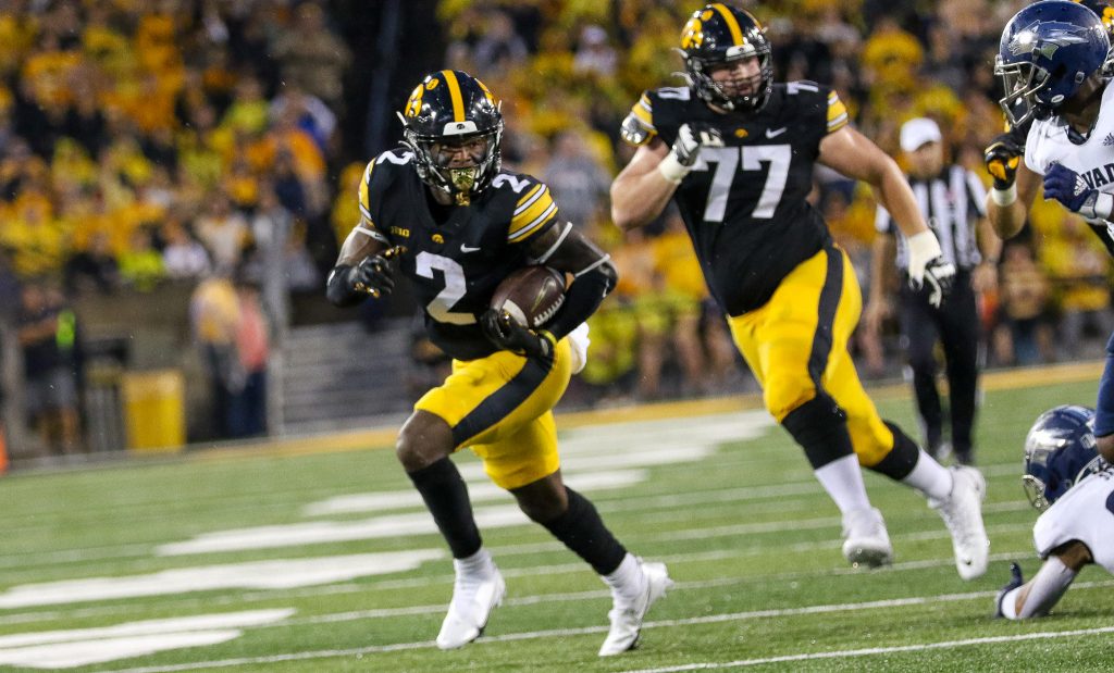 Iowa Football: Arland Bruce reacts to touchdown grab, win over Nevada