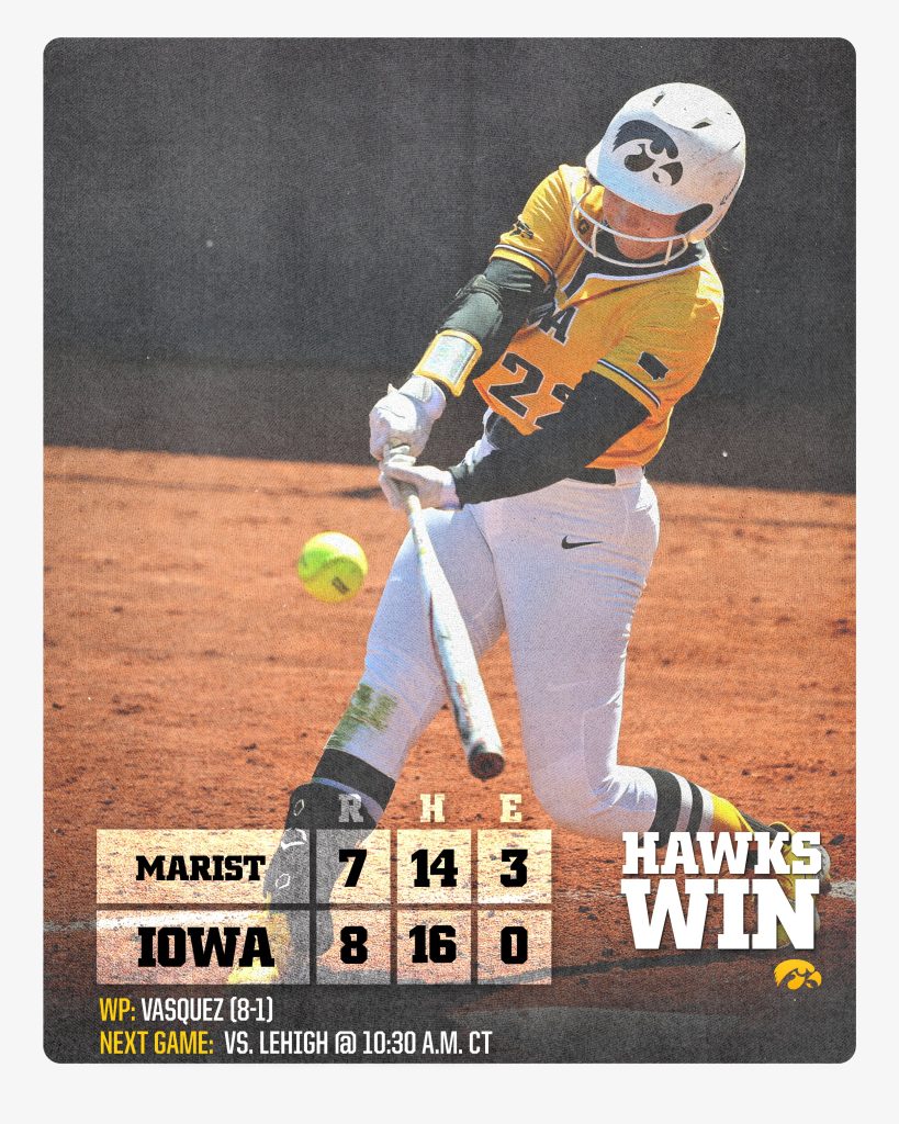 Iowa softball splits two games at South Florida Showdown Hawk Fanatic