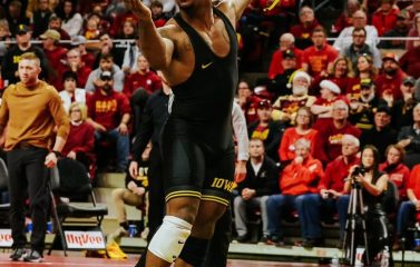 arnold isu wrestling celebration