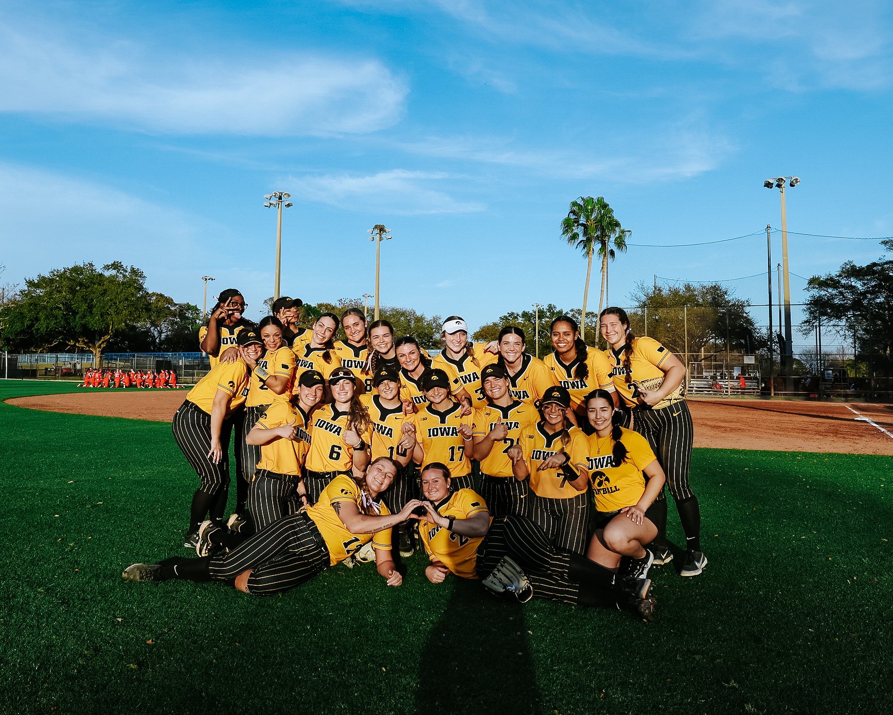 Iowa softball dominates on opening day in Florida with two shutouts