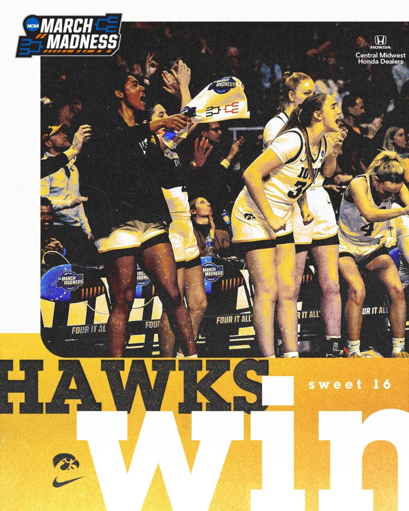 Iowa women crush Colorado 8968 in NCAA Sweet 16 Hawk Fanatic