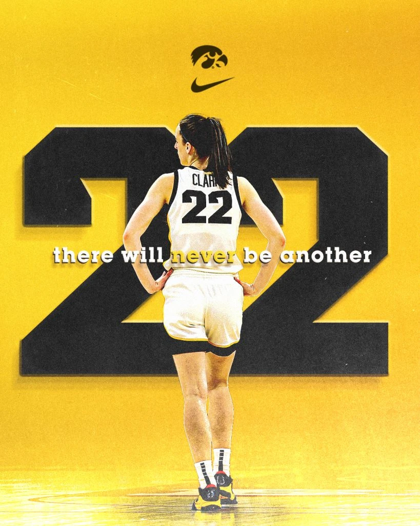 Iowa To Retire Caitlin Clark's No. 22 Jersey - Hawk Fanatic