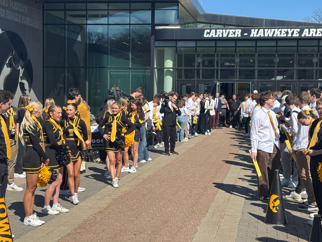 students wait for ben