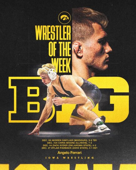 ferrari big ten wrestler of the week