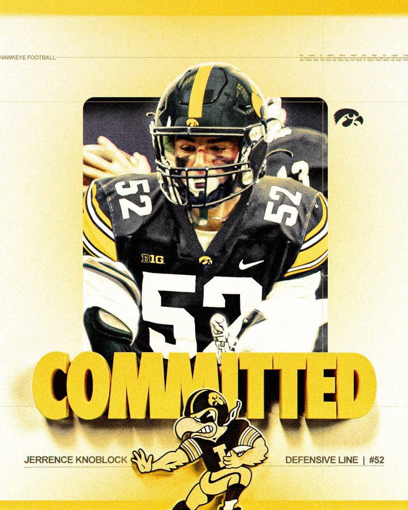 2027 West Lyon defensive lineman Jerrence Knoblock commits to Iowa ...
