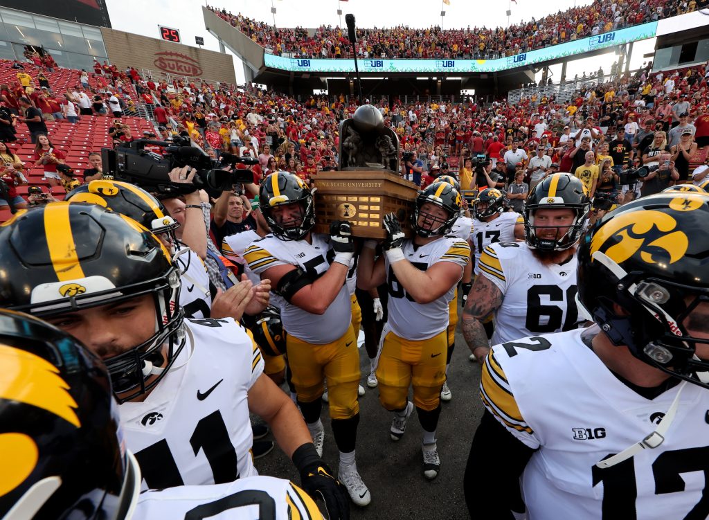 As college football landscape continues to change; Iowa-Iowa State football series, thankfully, lives on