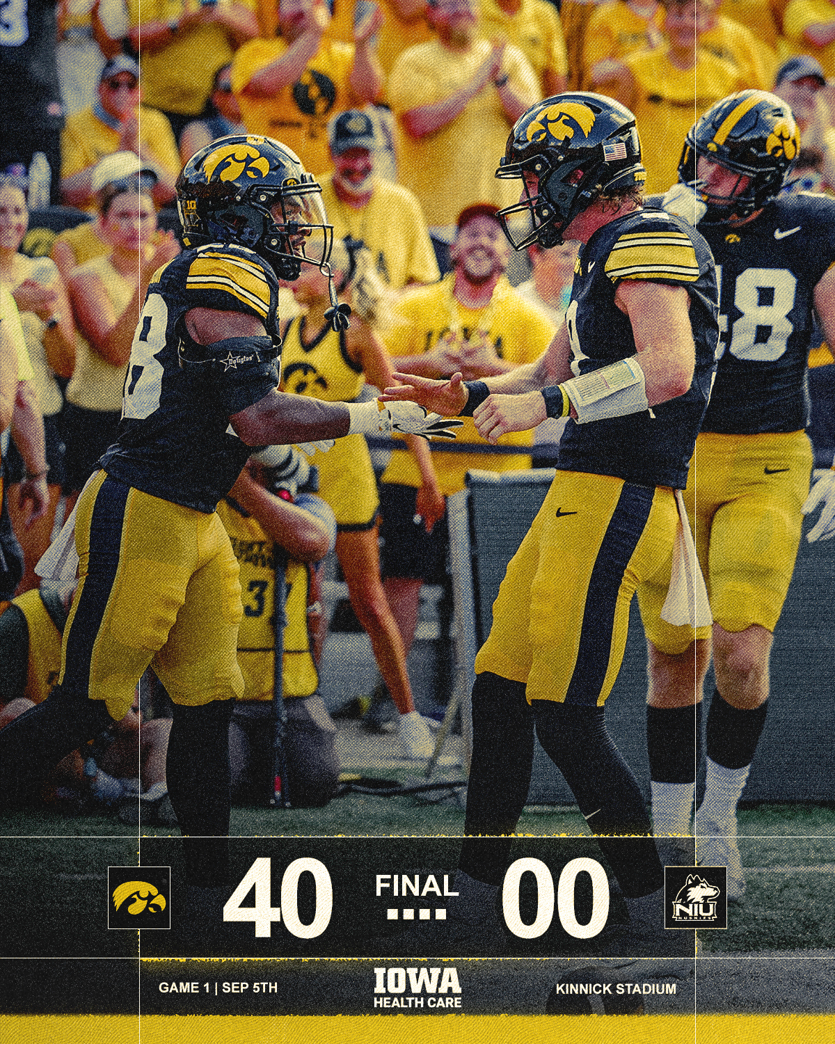 northern illinois score graphic